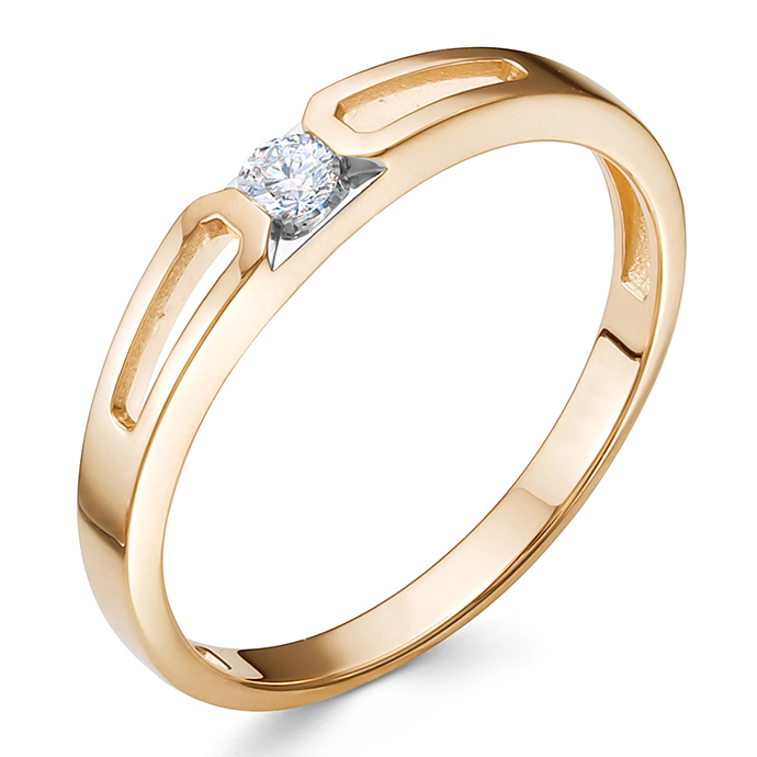 Кольцо, золото, бриллиант, 4031-110